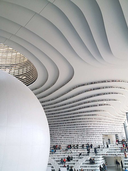 najmodernejšia knižnica sveta Tianjin Binhai