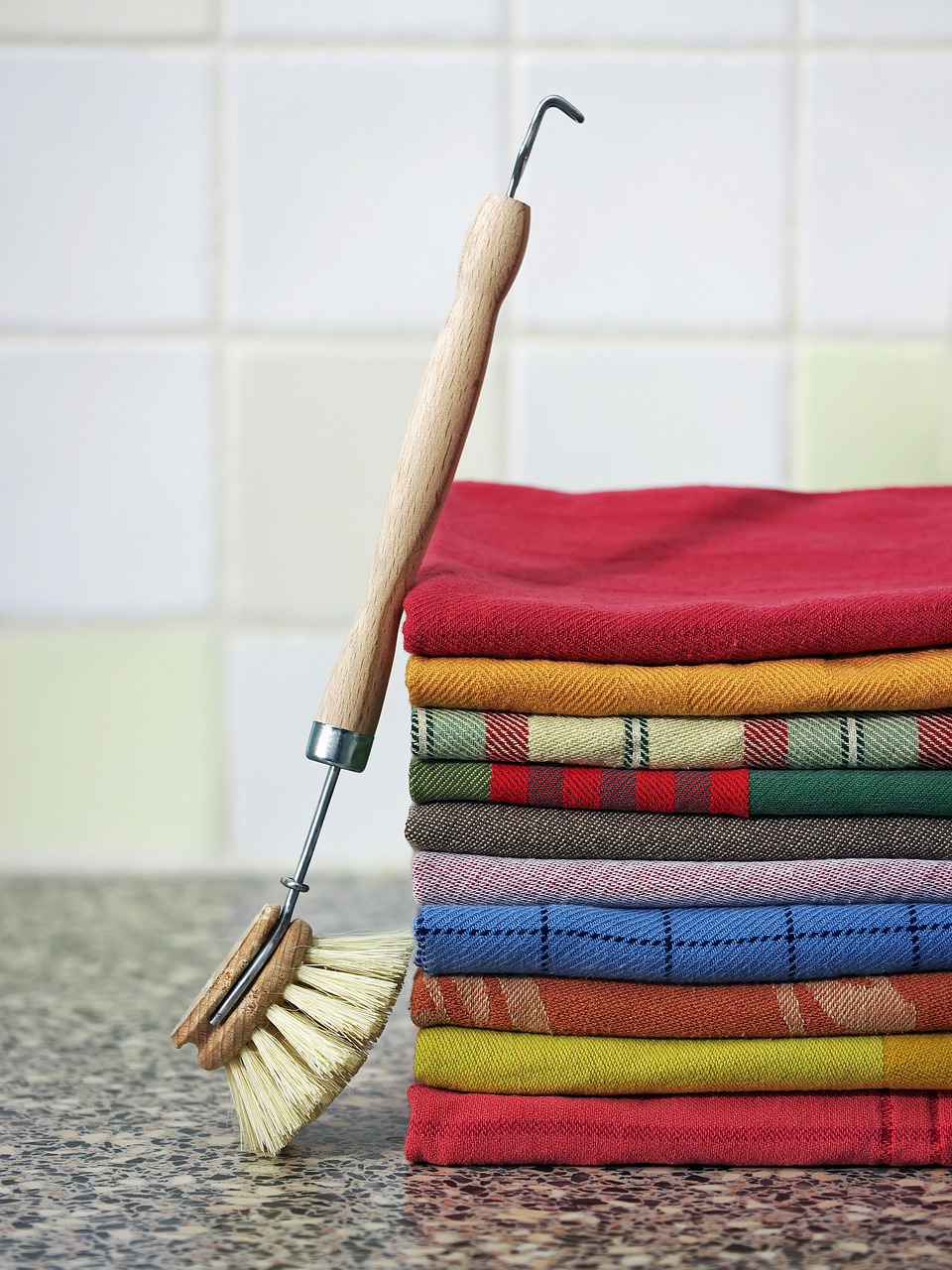 starostlivosť o domácnosť a čisté kuchynské utierky