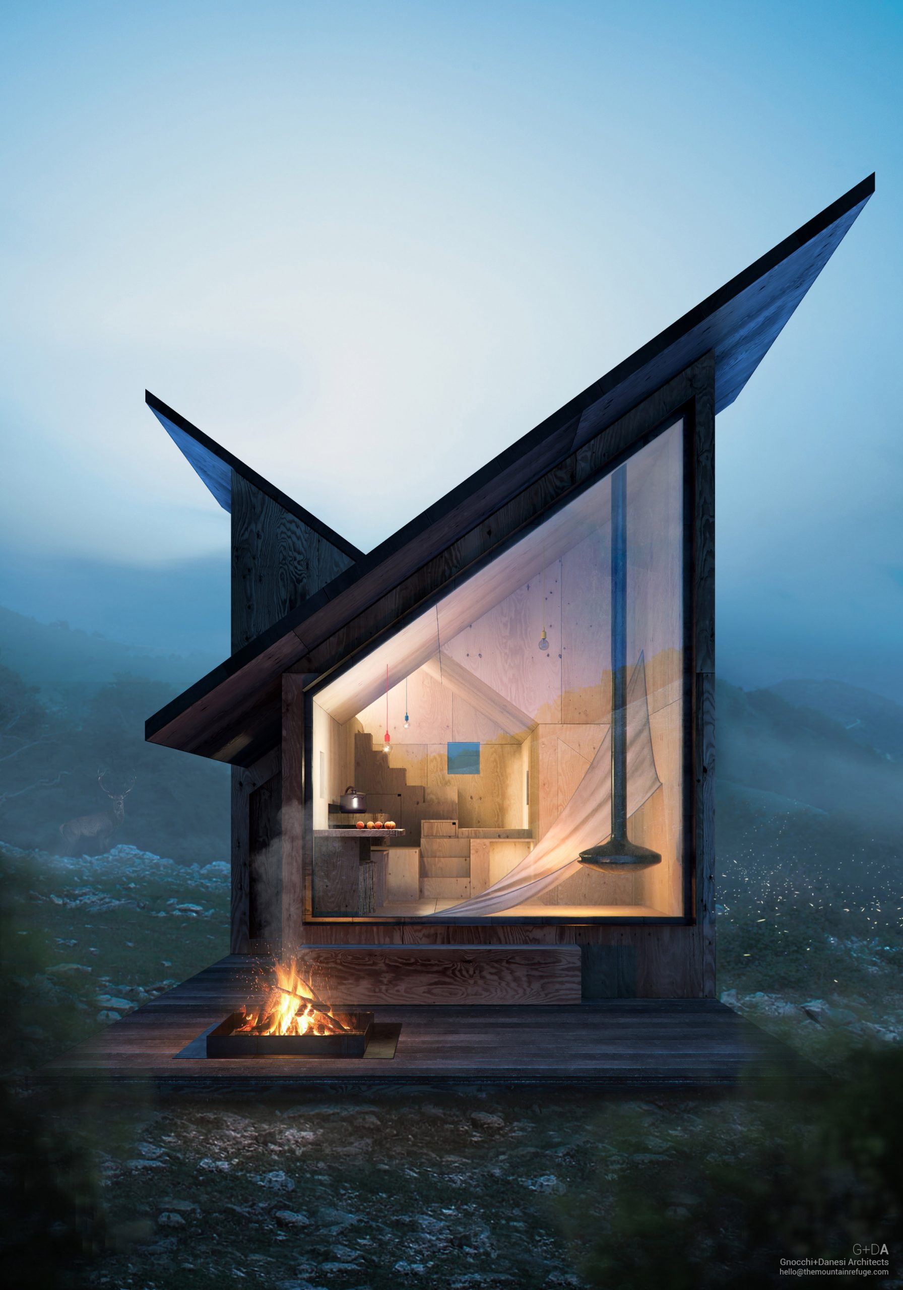 architektonický skvost: chata situovaná v prírode so zaujímavým dizajnom