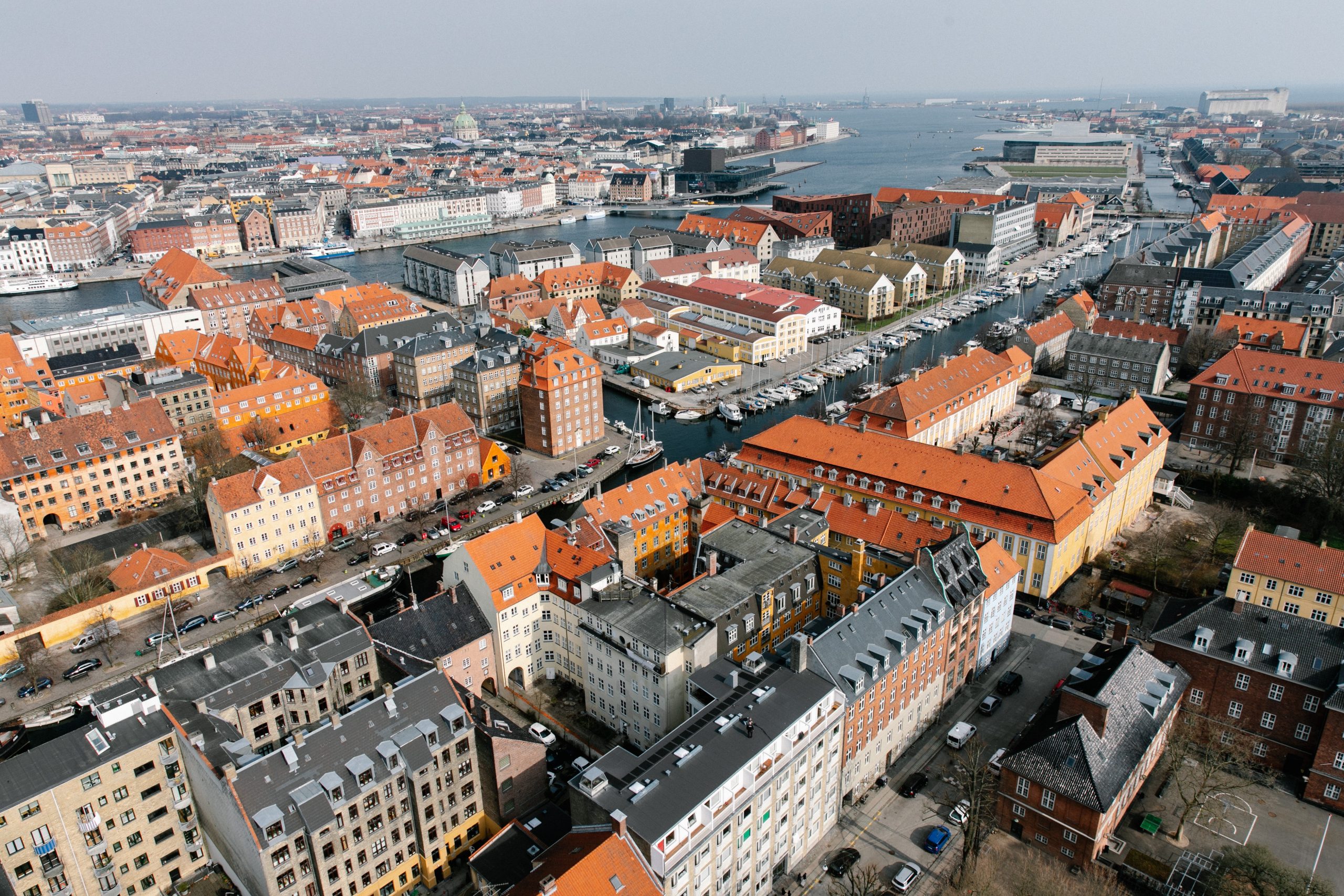 Kodaň mesto pohľad zhora